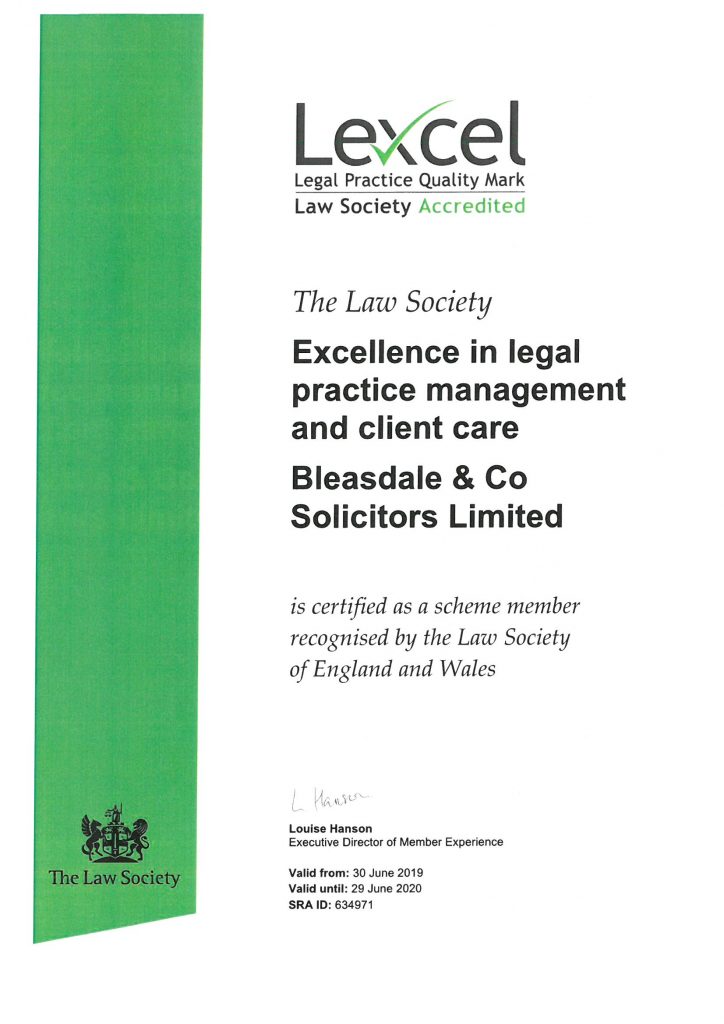 Bleasdale & Co. Solicitors Limited