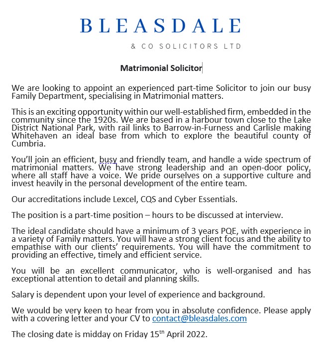 Bleasdale & Co. Solicitors